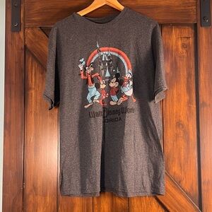 Disney Authentic Original Charcoal Tee Walt Disney World Florida‎ XL